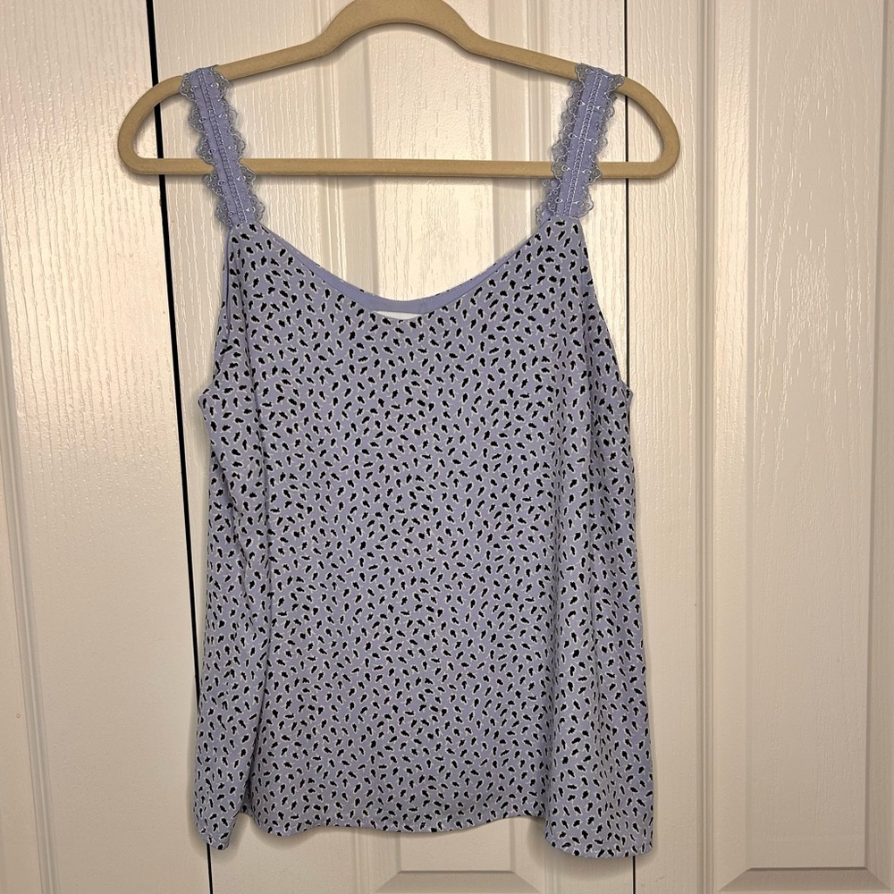 Nordstrom Rack Blue Lace Strap Camisole‎ Tank Top Women’s Sleeveless Size Medium